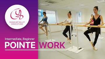 Pointe work class for Intermediate, beginner level. Pointe technique. #balletclass