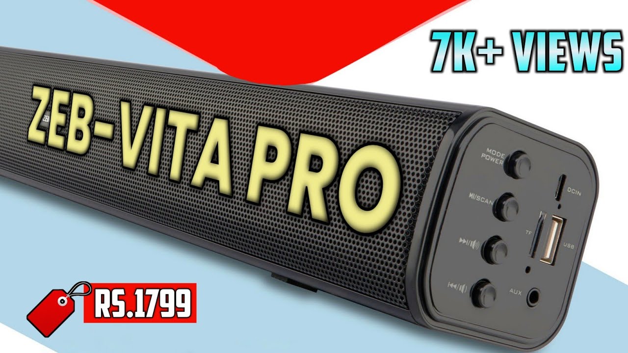 Zebronics Zeb Vita Pro 24W | Bluetooth Soundbar 🔊 Unboxing + Review + Sound test 🔥 Under Rs.2000
