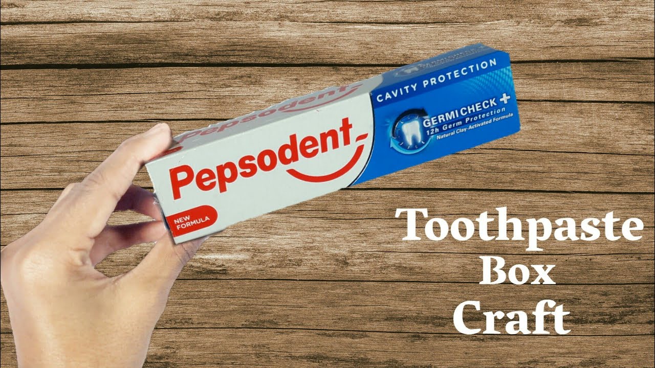 Best Out Waste Pepsodent Box Craft Toothpaste Box Craft Idea DIY