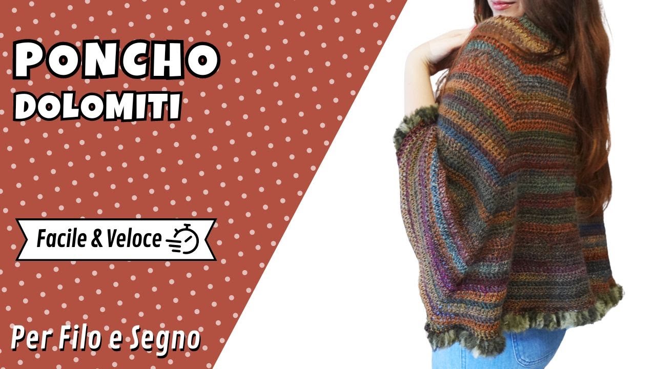 Poncho Dolomiti con la tecnica Top Down