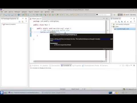 Fix eclipse Autocomplete