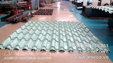 Made in Vietnam 7 Ribs Ruby Metal Tile Roof Making Machine |Máy Cán Tôn Sóng Ngói 7 Sóng.#RollFormer