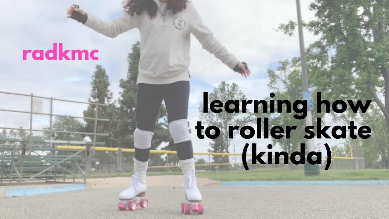 learning how to roller skate (kinda) - YouTube