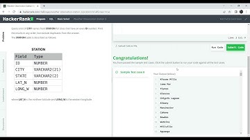 HackerRank SQL || Weather Observation Station 3 || SQL Learning