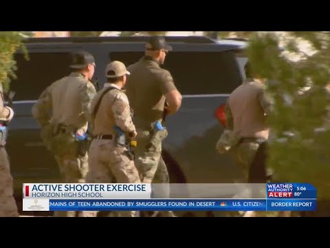 Full scale active shooter training takes place at Horizon High School