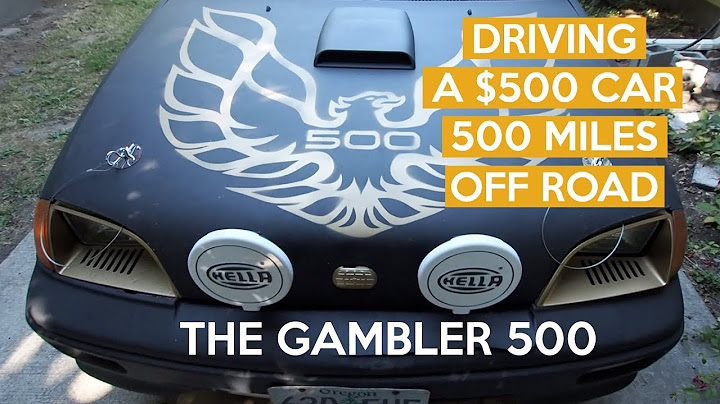 Can A $500 Car Drive 500 Miles Off Road? The Gambler 500