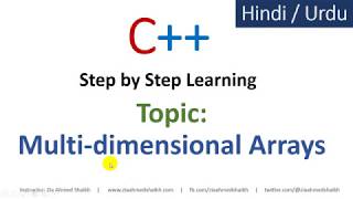 Multi dimensional Arrays in C++
