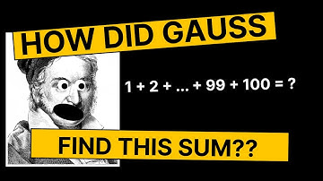 How Gauss found the sum of the integers from 1 to 100! #mathfacts