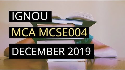 MCSE004 Numerical and Statistical Computing | December 2019 | Self Studies #mcse004