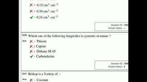 BHU PET MSc Agriculture Entrance Exam 2020 solved question paper..