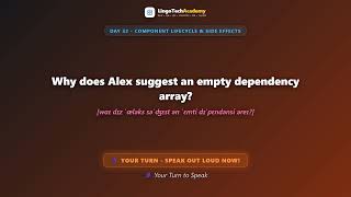 🚀 Day 32 - Component Lifecycle & Side Effects | English for Frontend Developers