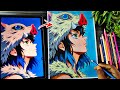 Inosuke Hashibira 🐗 Drawing Colour | Demon Slayer Anime Drawing | Inosuke Drawing Step By Step