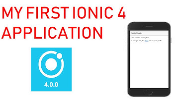 Creating first Application With Ionic 4 for beginner
