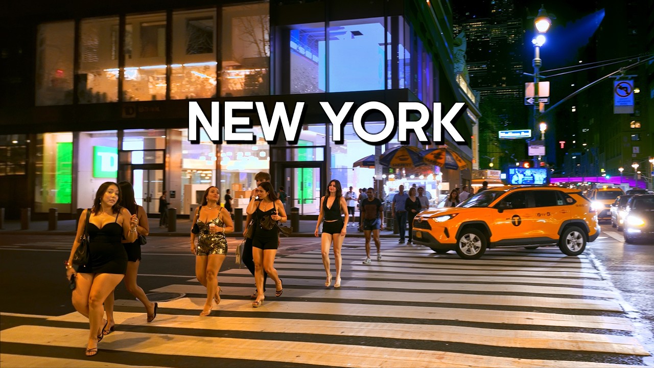 New York, Amerika Serikat | Jelajah Kota Malam 4K | 25 Agu 2026
