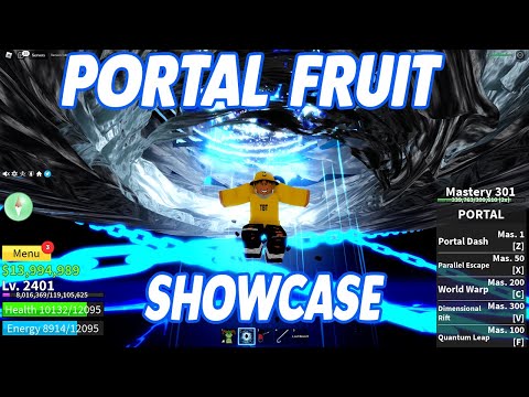 New Update!! Showcase Portal Fruit In Blox Fruits - BiliBili