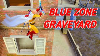 GRANDMASTER TOP 1 || EVERYONE COMES TO THE BLUE ZONE BUT I TURNED IT INTO GRAVEYARD 🔥 !!