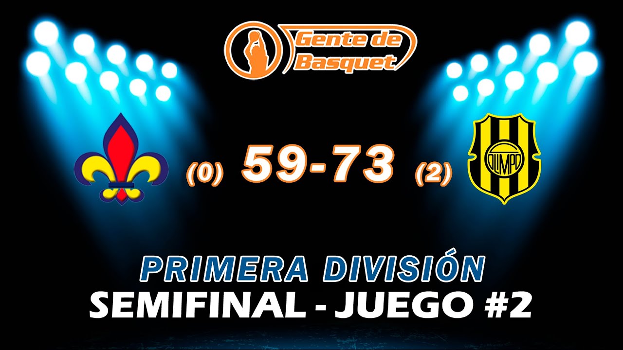 #Primera - Semifinal - Juego #2 (+3): Bahiense del Norte (0) 59 - 73 (2) Olimpo