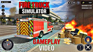 🔥 Fire Truck Simulator | Realistic Firefighting Gameplay | Emergency Rescue Mission 🚒 screenshot 3