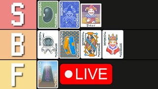 Ranking Every Joker (Mathematically Correct Tierlist)🔴LIVE🔴