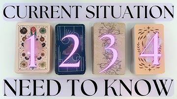 CURRENT SITUATION: WHAT YOU NEED TO KNOW (Pick A Card) Tarot Reading