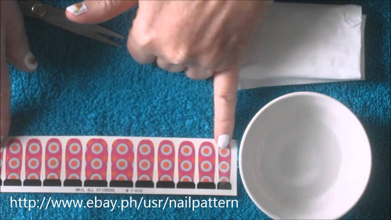 How to Apply Nail Water Decals or Transfers YouTube