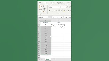 How to Make Dynamic Numbered Lists in Excel #shorts