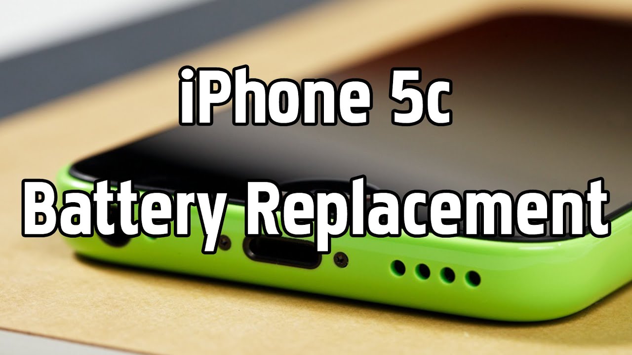 iPhone 5c Battery replacement Uncut start to finish