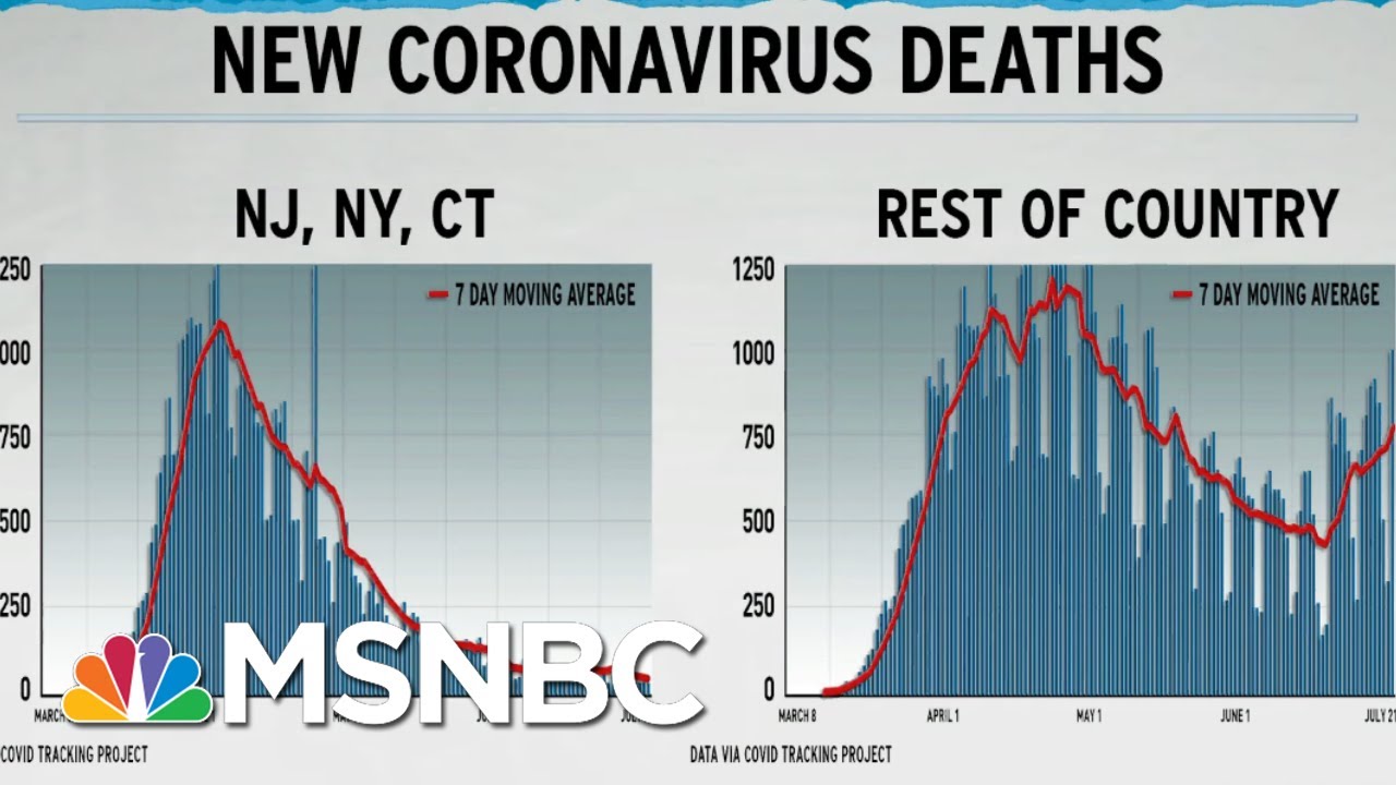 Download Dire U.S. COVID-19 Death Rate Seen In Graph Excluding NY, NJ, CT | Rachel Maddow | MSNBC