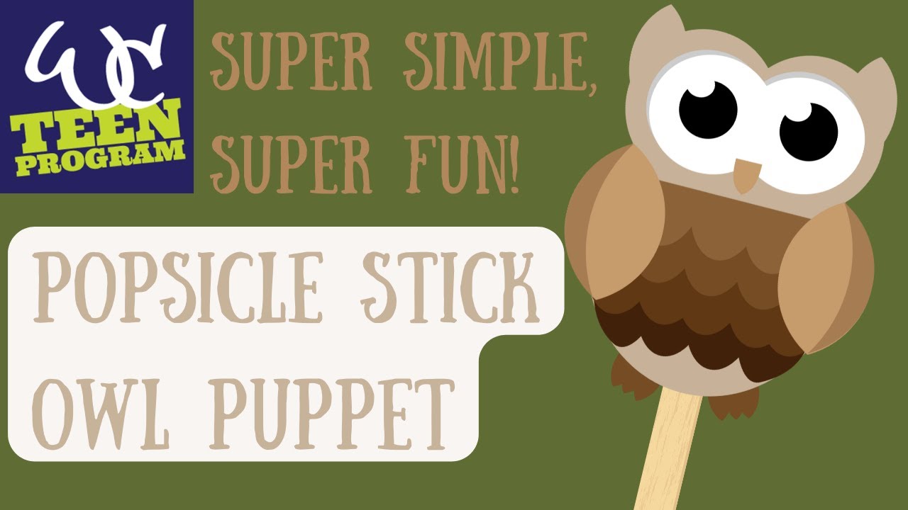 Popsicle Stick Owl Craft