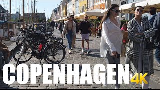 Copenhagen, Denmark city center walking tour 4k 60fps