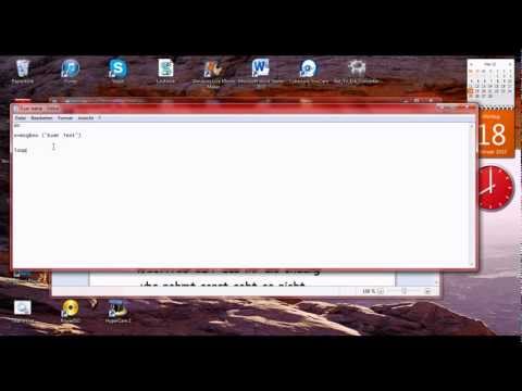 Editor-Tutorial #1 Bisschen VBScript