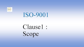 ISO-9001 clause 1: Scope