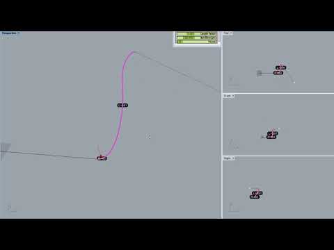 Hose Line (Grasshopper 3d + Kangaroo)