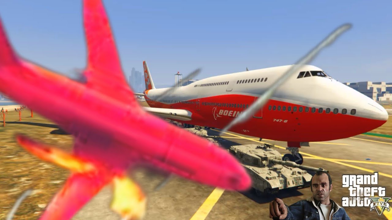Big Plane Crashes Into Shore After Three Engines Catch Fire In GTA 5 | VIP Convoy