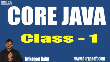 Learn Core Java Programming Tutorial Online Training by Nagoor Babu Sir On 29-03-2018