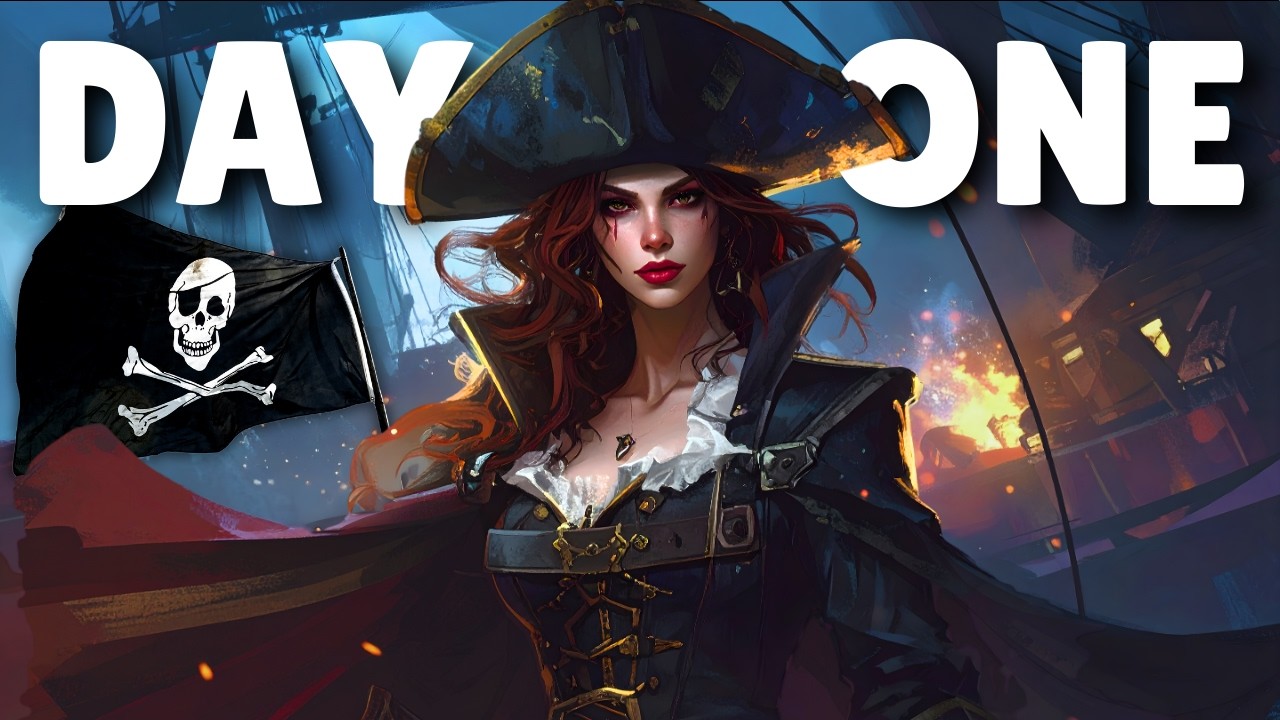 DAY 1 in the NEW Biggest Pirate Survival Game... and it's SO GOOD (Windrose)