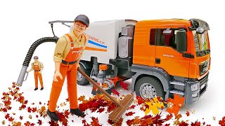 Facciamo la pulizia della città di giocattoli! Storia con le auto di servizio per bambini screenshot 1