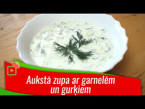 Video: Gazpacho Ar Garnelēm, Avokado Un Mandeļu Noti