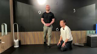 Heel on Wall Split Squat Isometric