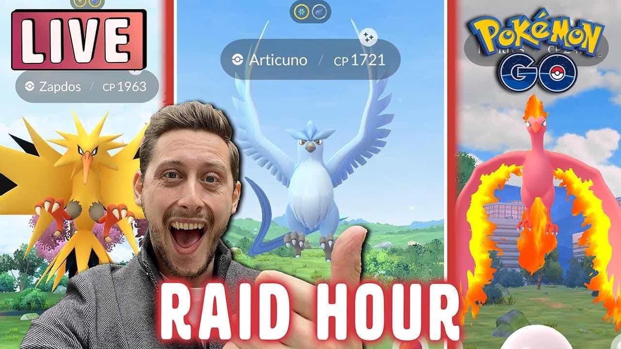 ✨Shiny Kanto Birds ✨ Raid Hour | Pokemon GO LIVE