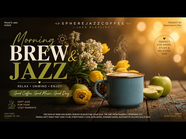 Relaxing Jazz Juli 2026 ☕ Sweet Morning Coffee Jazz & Positive