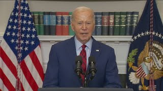 President Biden speaks after police clear a UCLA proPalestinian encampment