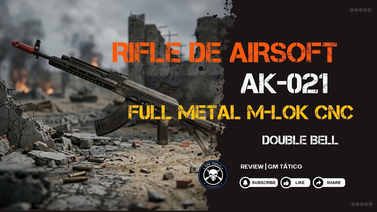 Airsoft AK-021 FULL METAL 😱 400 FPS | DOUBLE BELL M-LOK CNC