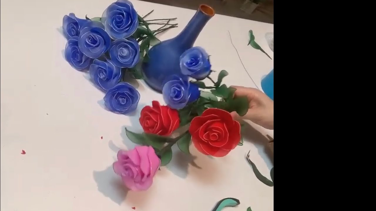 Hand made nylon flower rose 手工製作絲網花