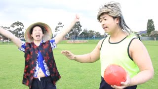 Aussie teaches Chinaman - AFL Footy