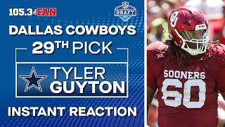 Cowboys Draft Tyler Guyton, Oklahoma OT With 29th Pick | 2024 NFL Draft
