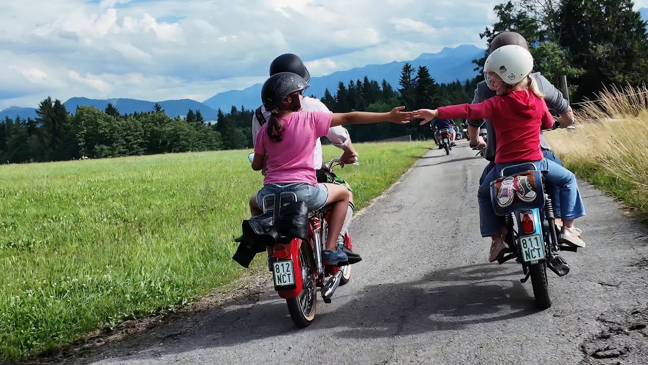 Beim Zündapp Treffen Böbing mit meiner weißen C50 Sport 12. Juli 2025 in UHD 4K