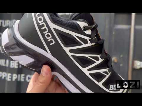 کفش کتانی ورزشی مردانه مشکی سفید سالامون Salomon S LAB XT مدل 3036 