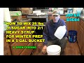How to Mix 2:1 Heavy Syrup for Winter S5E84 #beekeeping
