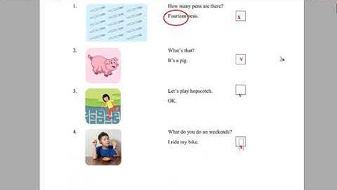 Giải Đề Thi Học Kì 1 Tiếng Anh Lớp 2 (I Learn Smart Start) Đề số 1